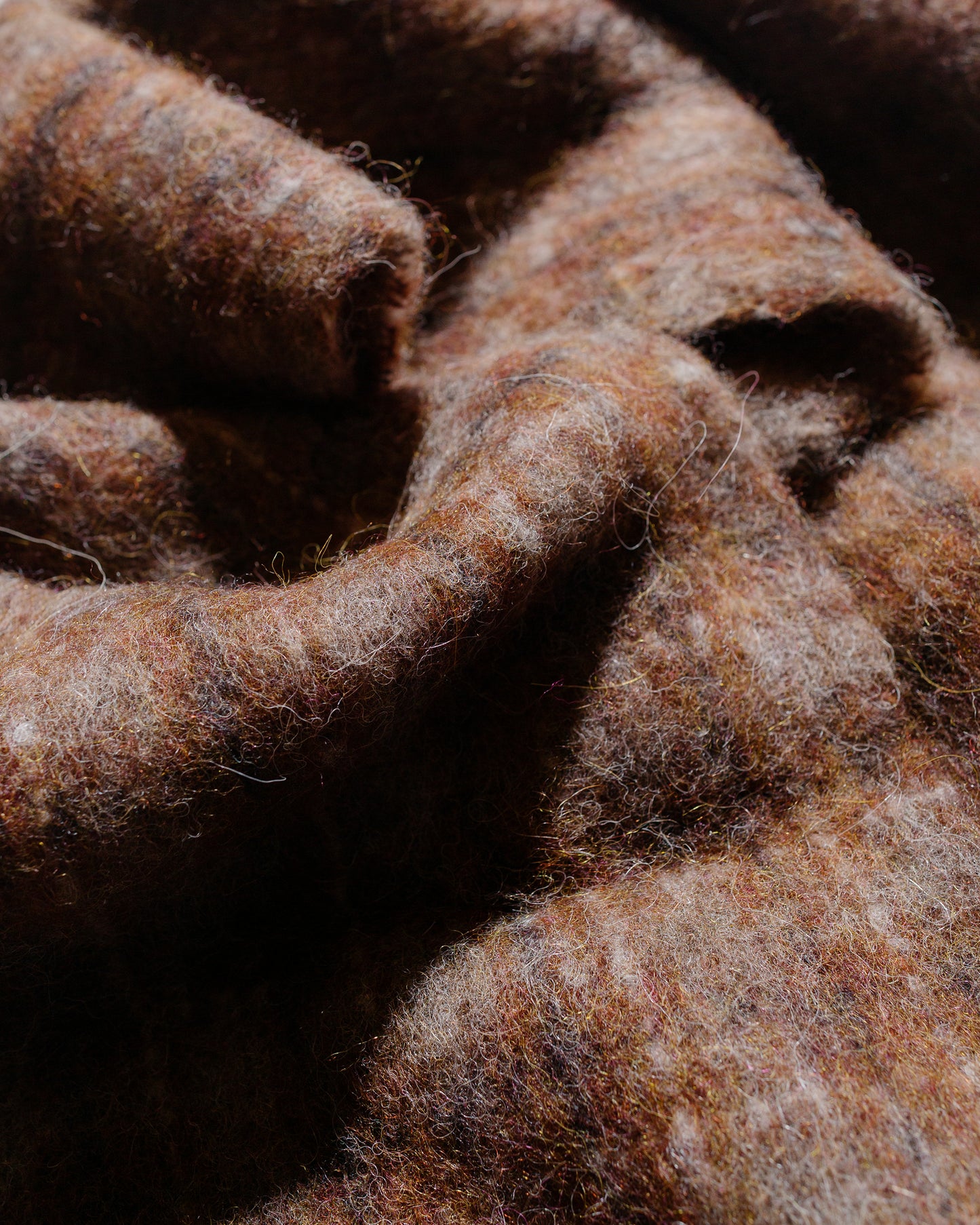 Our Legacy Estate Scarf Dorf Check Fuzzy Alpaca