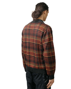 Our Legacy Evening Polo Rust Geezer Check model back