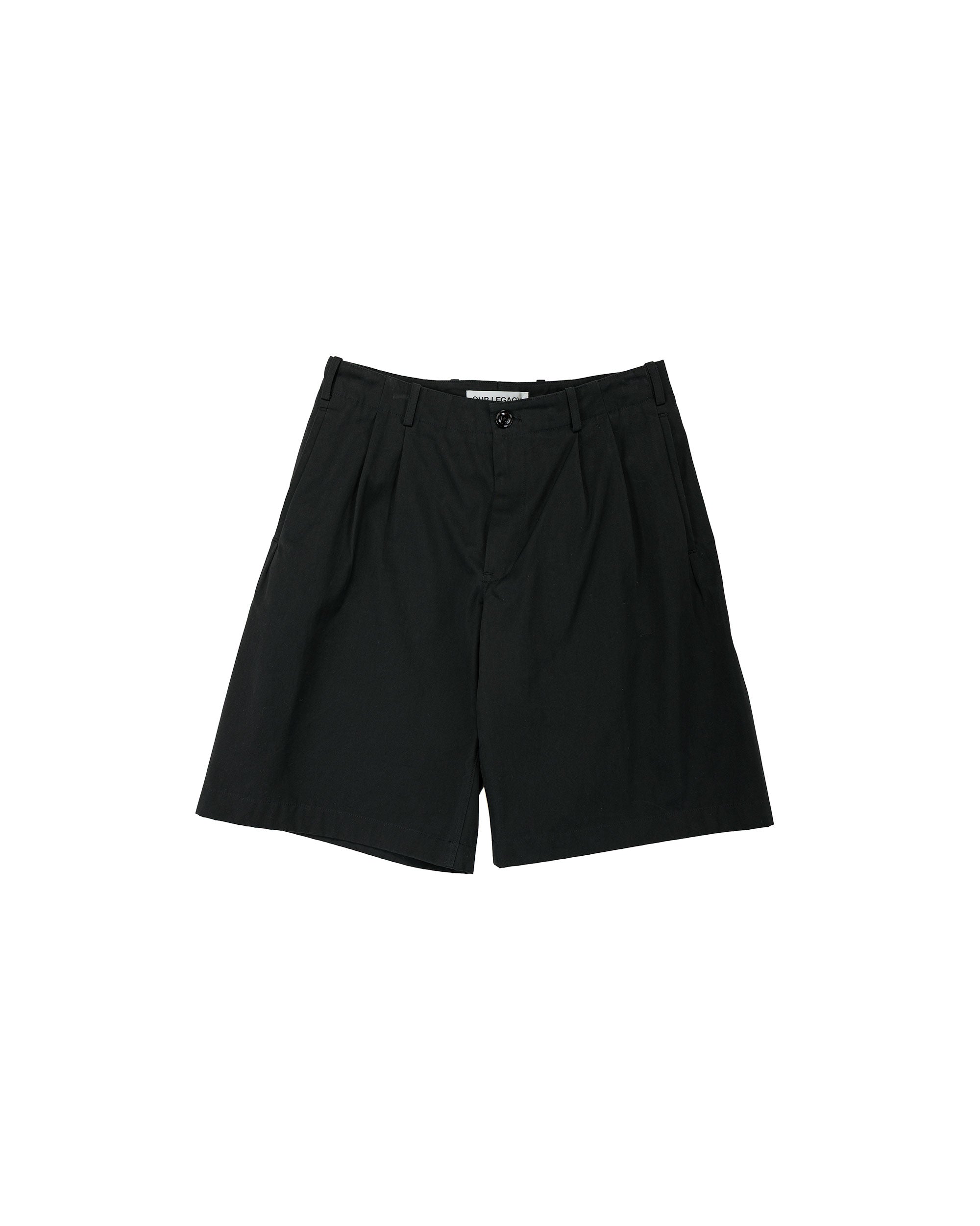 Our Legacy Ponte Shorts Studio Black Micro Canvas