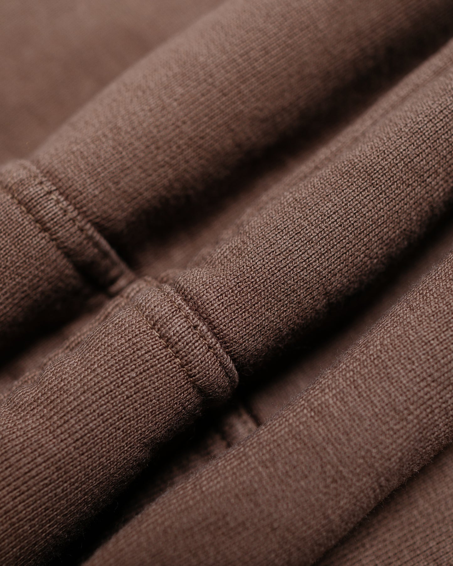 Phigvel Athletic Full Zip Hoodie Stone Brown fabric