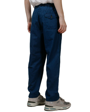 Post O'Alls E-Z Travail Pants Cotton/Linen Sheeting Indigo model back