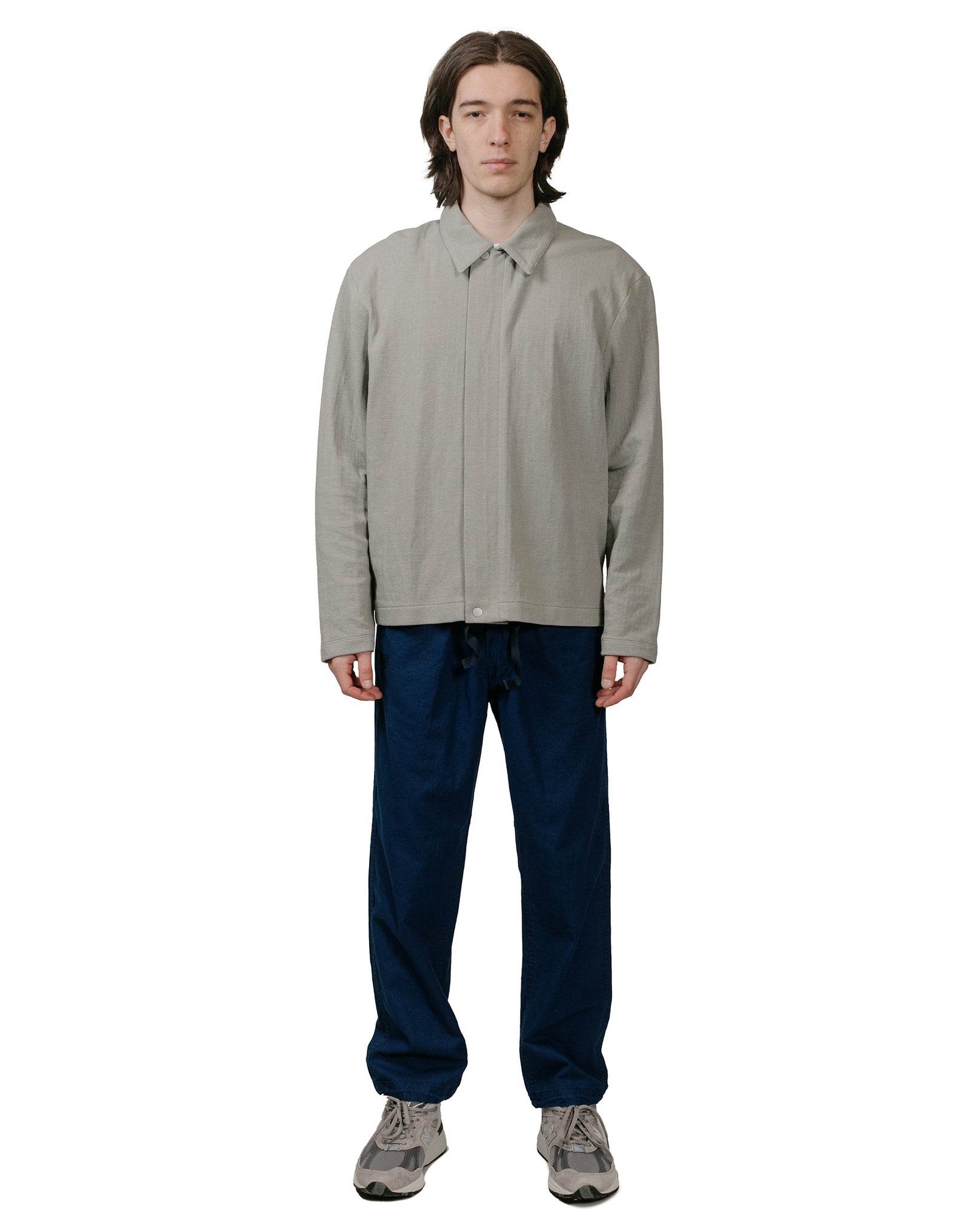 Post O'Alls E-Z Travail Pants Cotton/Linen Sheeting Indigo model full