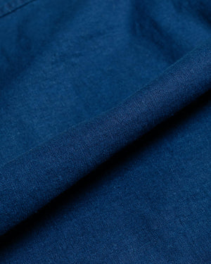 Post O'Alls E-Z Travail Pants Cotton/Linen Sheeting Indigo fabric