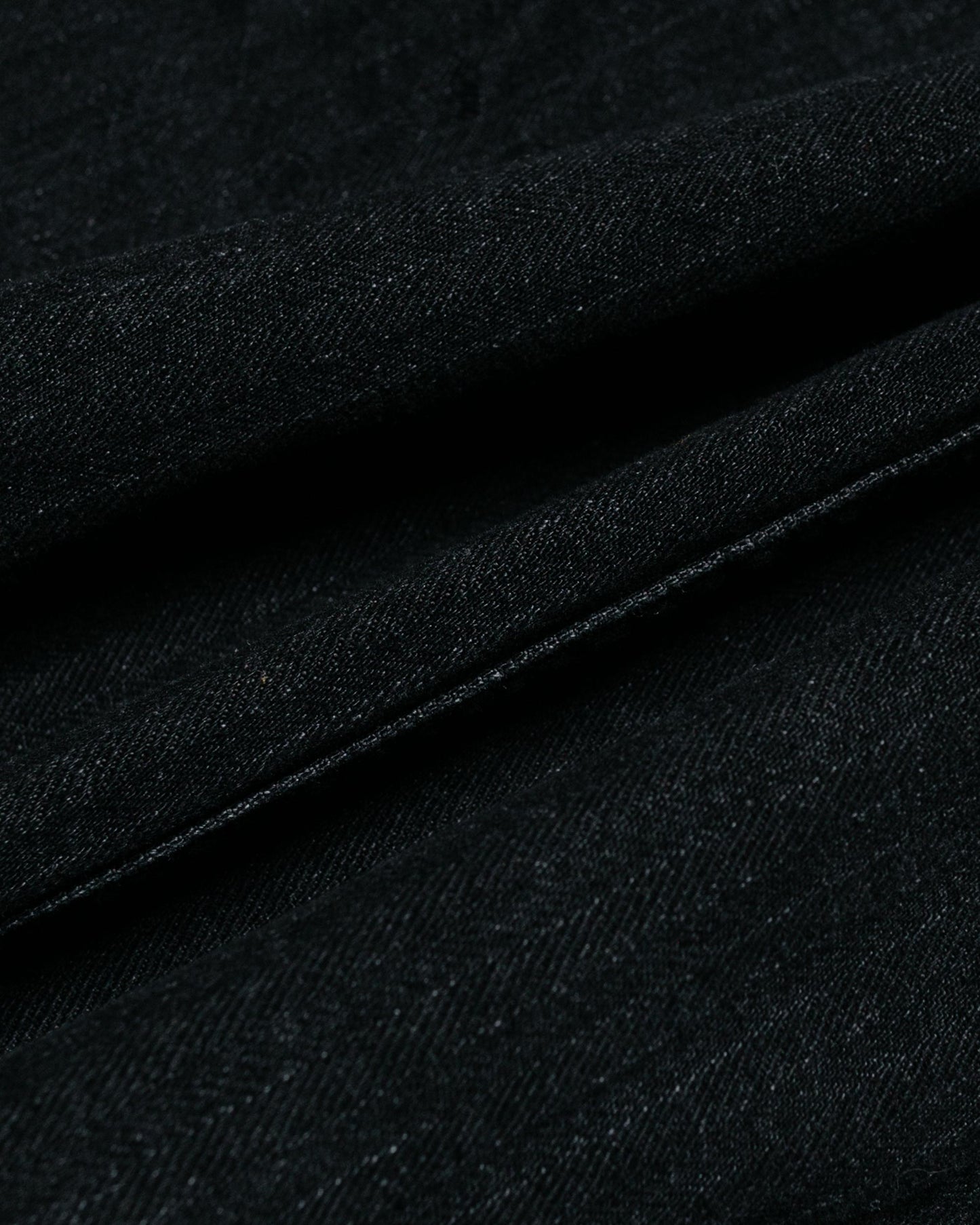 Post O'Alls Stoker's Jacket Herringbone Denim Black fabric