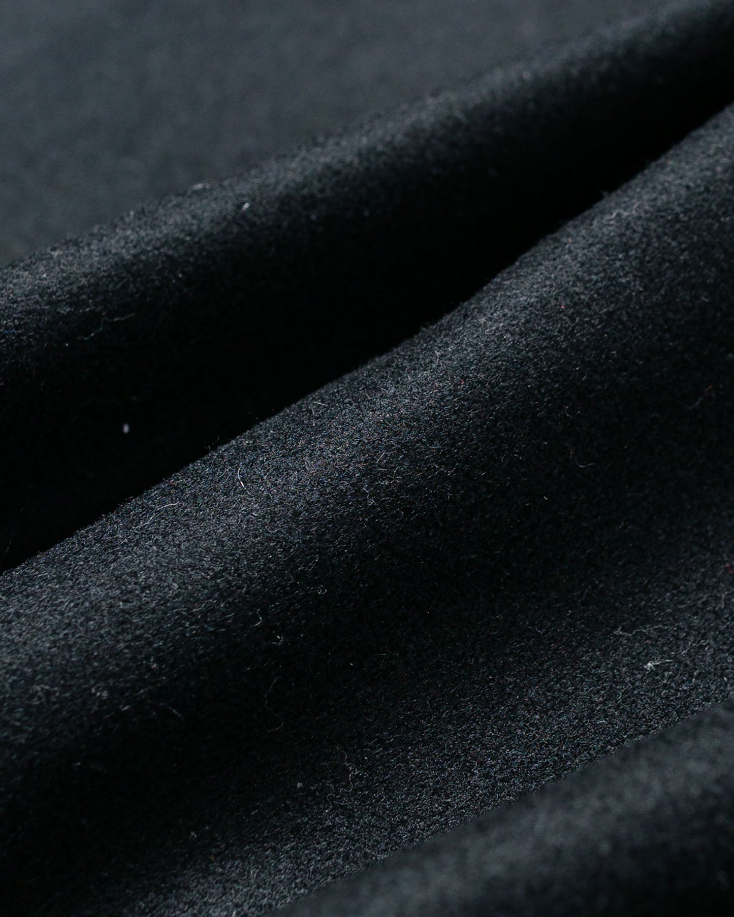 Randy's Garments Over Shirt Black Heavy Melton Wool