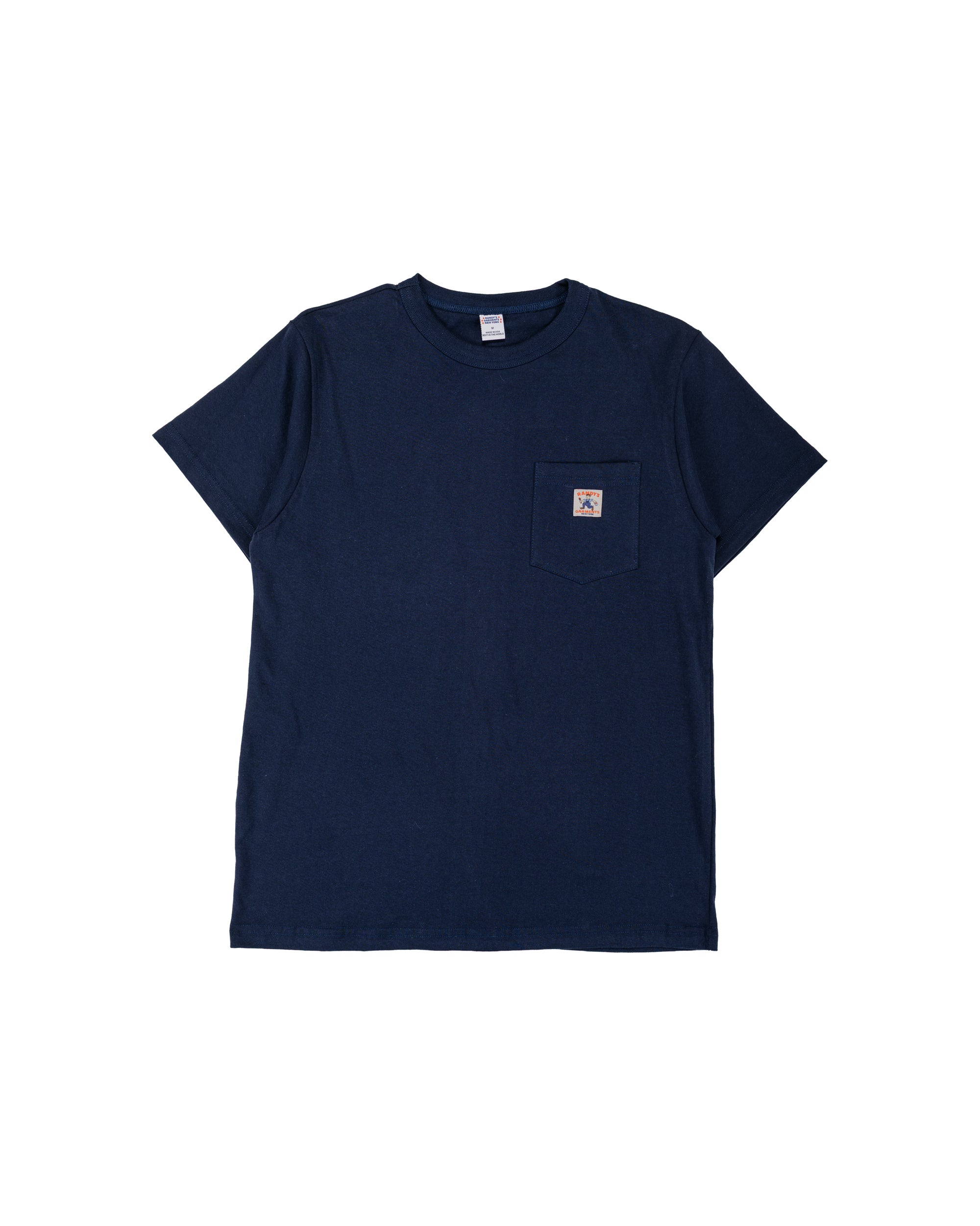 RANDY 22AW Ship3 pocket shirt ニットシャツ Randy's Garments Pocket Tee Navy