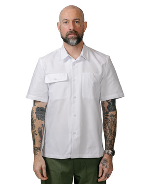 Randy's Garments Utility Shirt 6040 Solid Oxford Cloth White model front