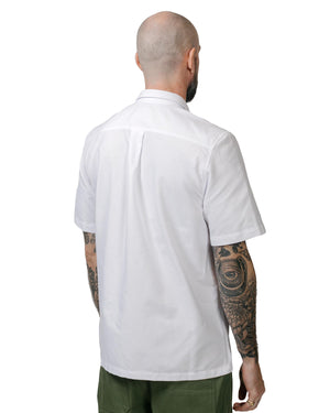 Randy's Garments Utility Shirt 6040 Solid Oxford Cloth White model back