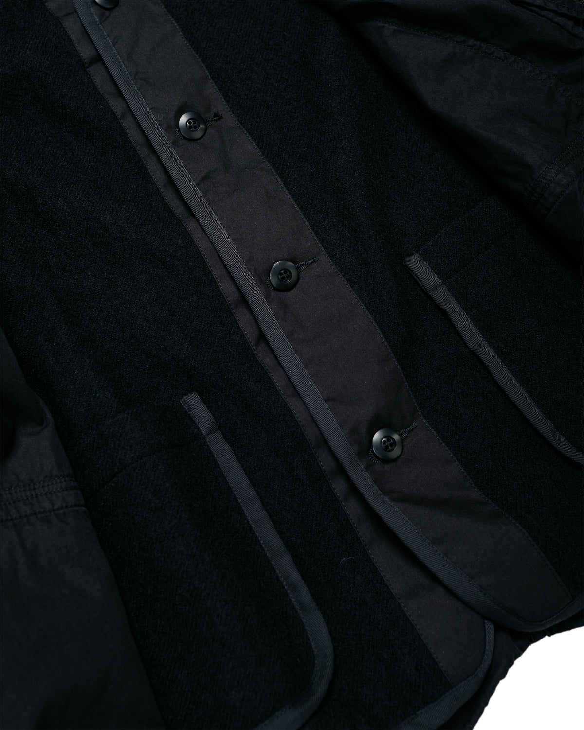 Sage de Cret CONY Oxford Three-Way Work Jacket Black