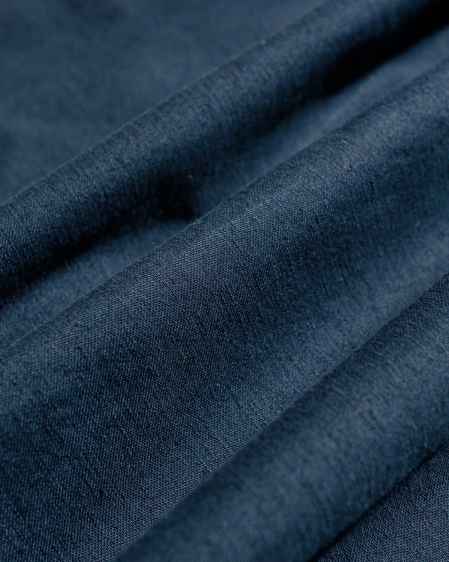 Sage de Cret Cotton/Linen Back Satin Tapered Pants Navy