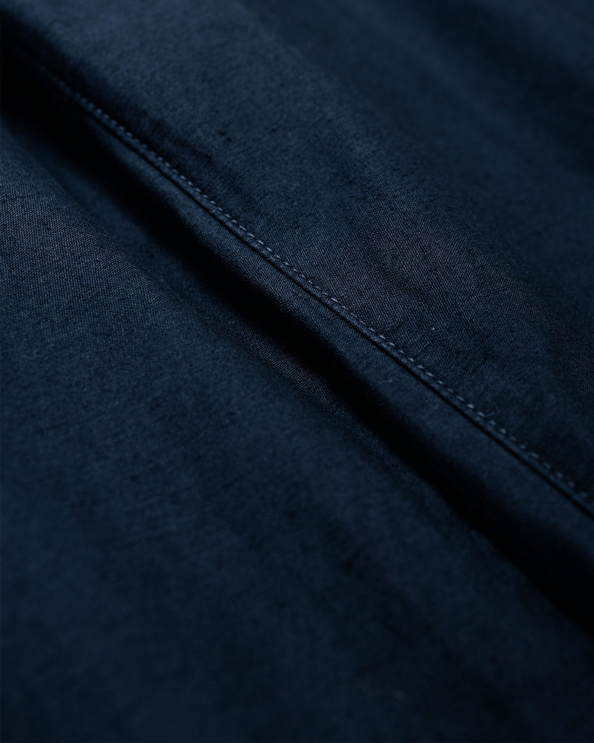 Sage de Cret Cotton/Linen Back Satin Tapered Pants Navy