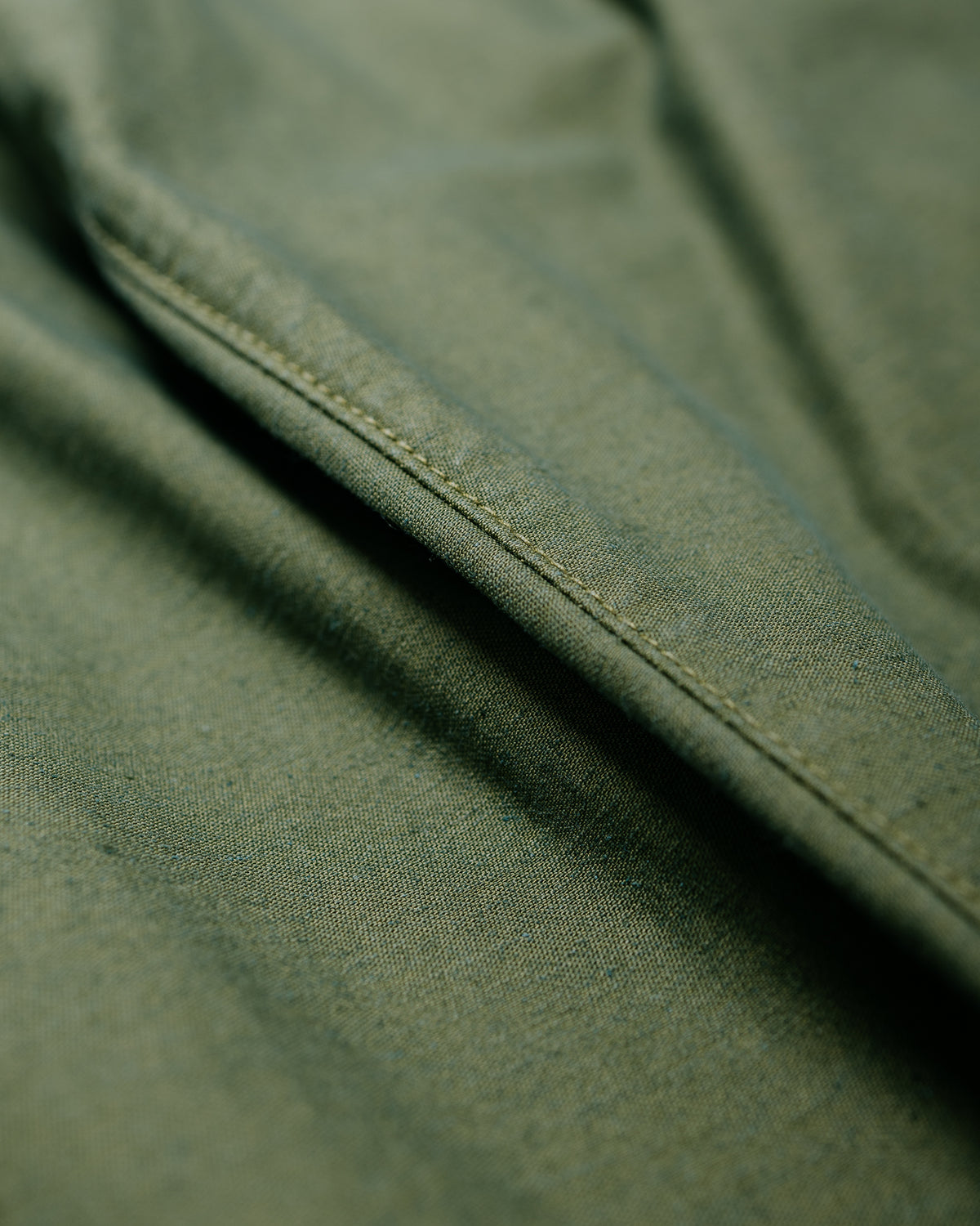 Sage de Cret Cotton/Linen Back Satin Tapered Pants Olive