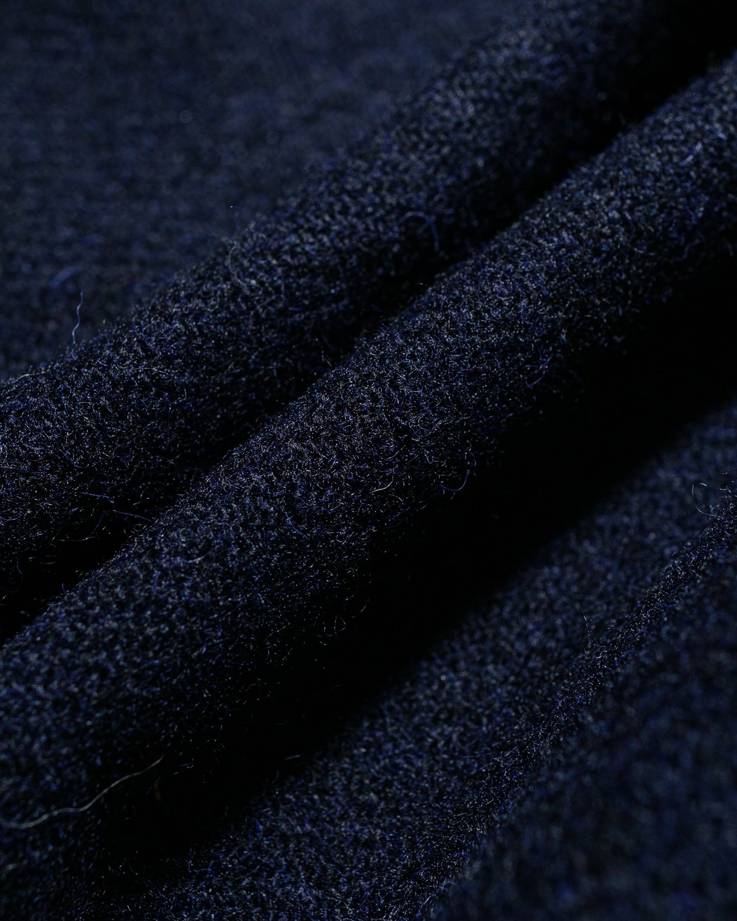 Sage de Cret Harris Tweed Ulster Collar Long Coat Navy