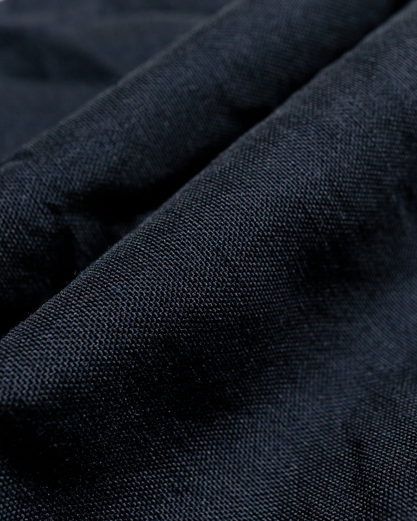 Sage de Cret High Density Wool/Linen Oxford Pegtop Single Pleat Pants Navy