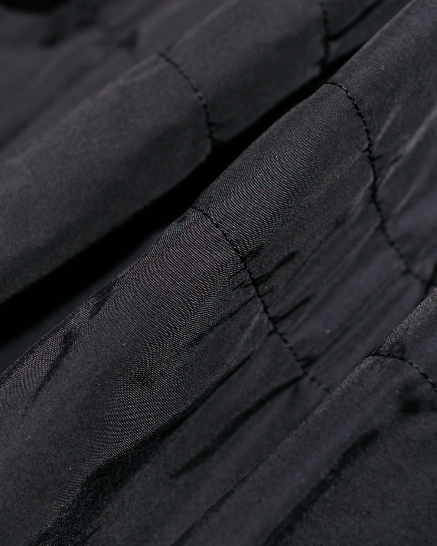 Sage de Cret NylonCotton Typewriter Patchwork Military Jacket Black