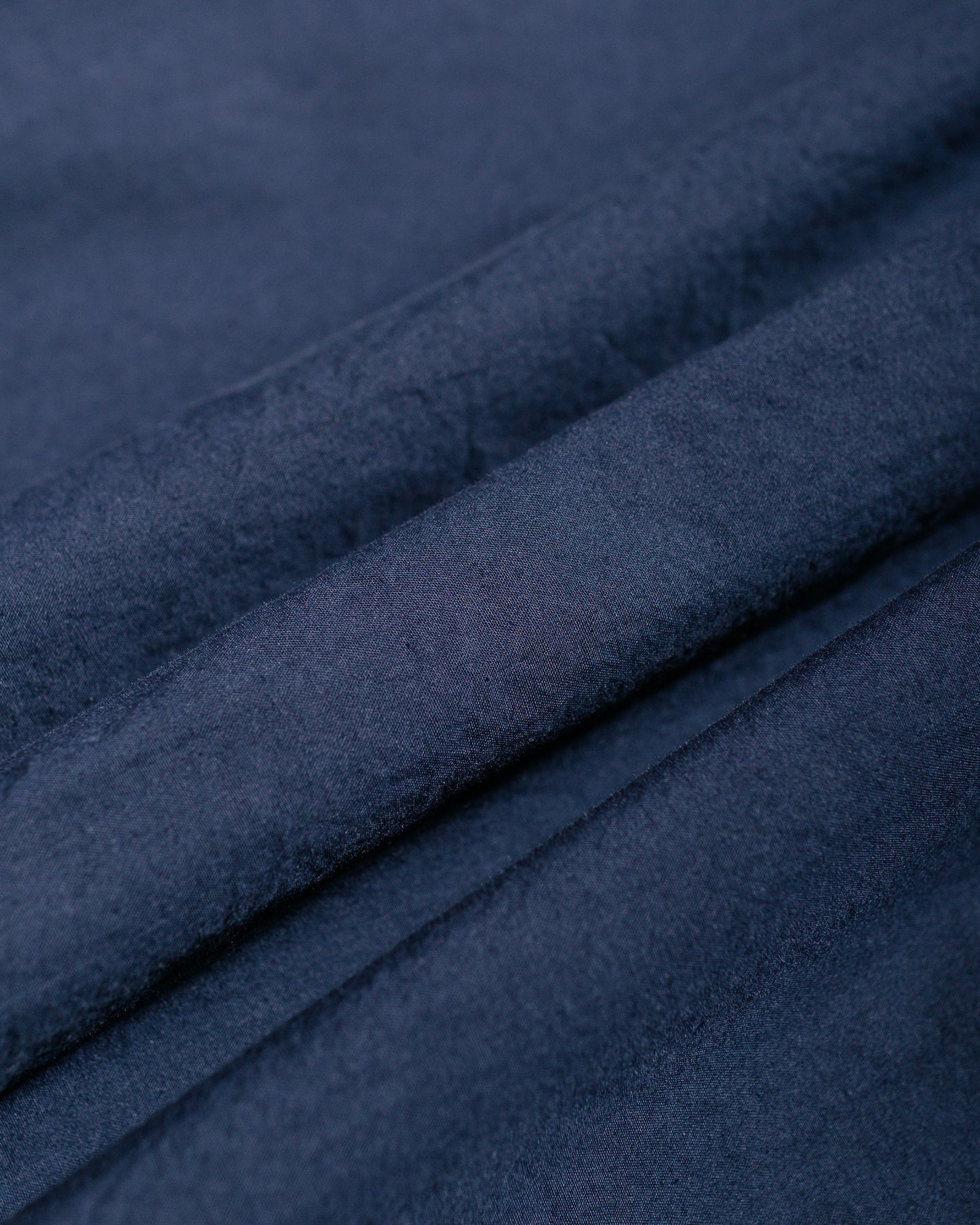 Sage de Cret Organic Cotton Broadcloth Short Sleeve Regular Collar Shirt Navy