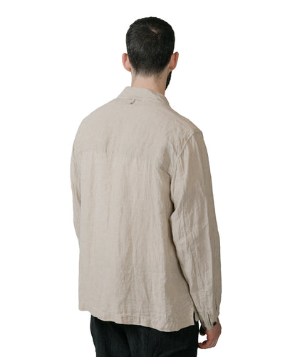 Sage de Cret Organic Linen Shirt Jacket Natural