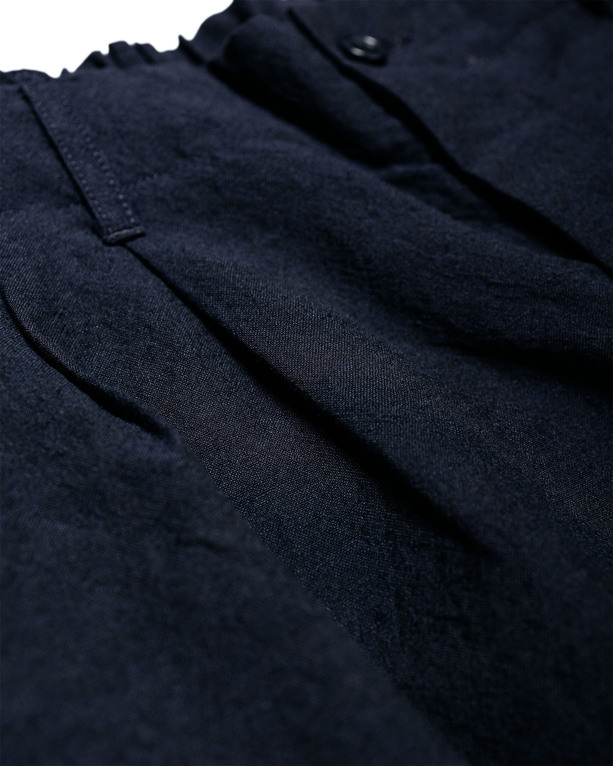 Sage de Cret WO/LI Tumble Washed Double Pleated Baggy Pants Navy