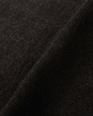 Sage de Cret Wool Twill Tumbler Pleated Pegtop Pants Charcoal Fabric