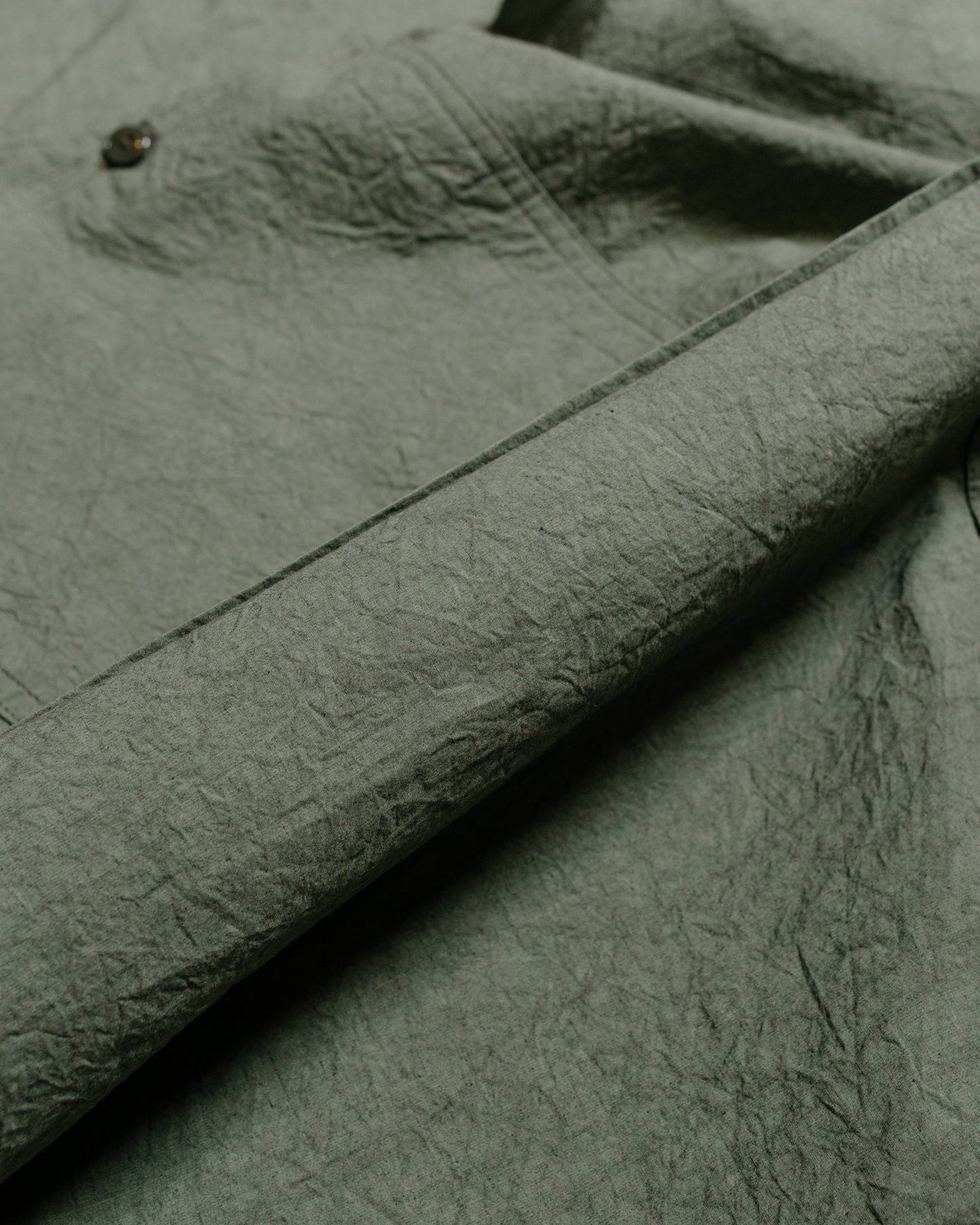 Sassafras Diggin Shirt Cotton/Linen Typewriter Olive fabric