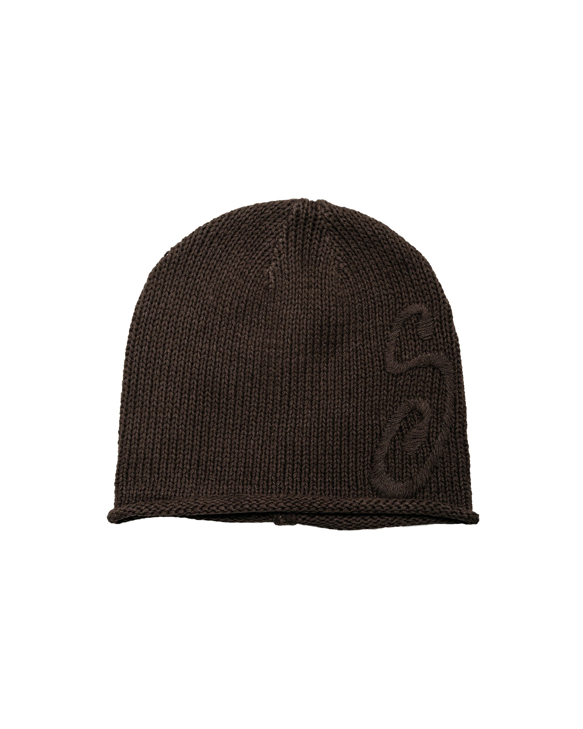 Stüssy S ニット スカルキャップ ブラウン