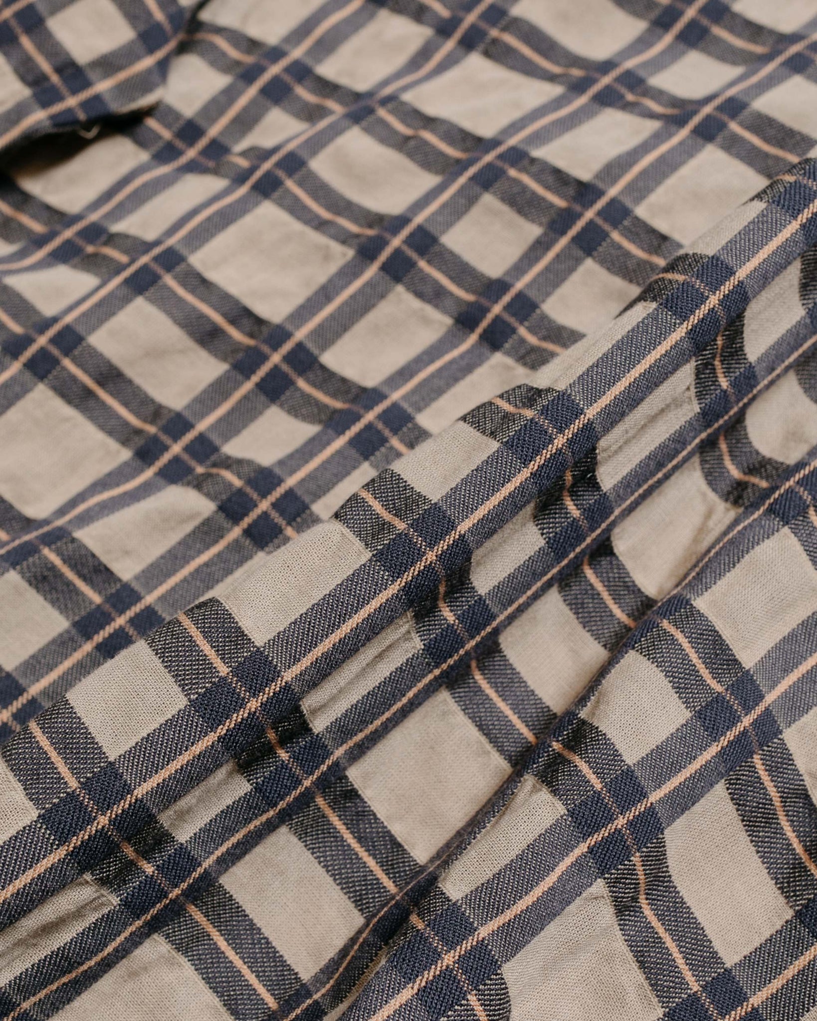 Stüssy Sonoma Plaid LS Shirt Tan fabric