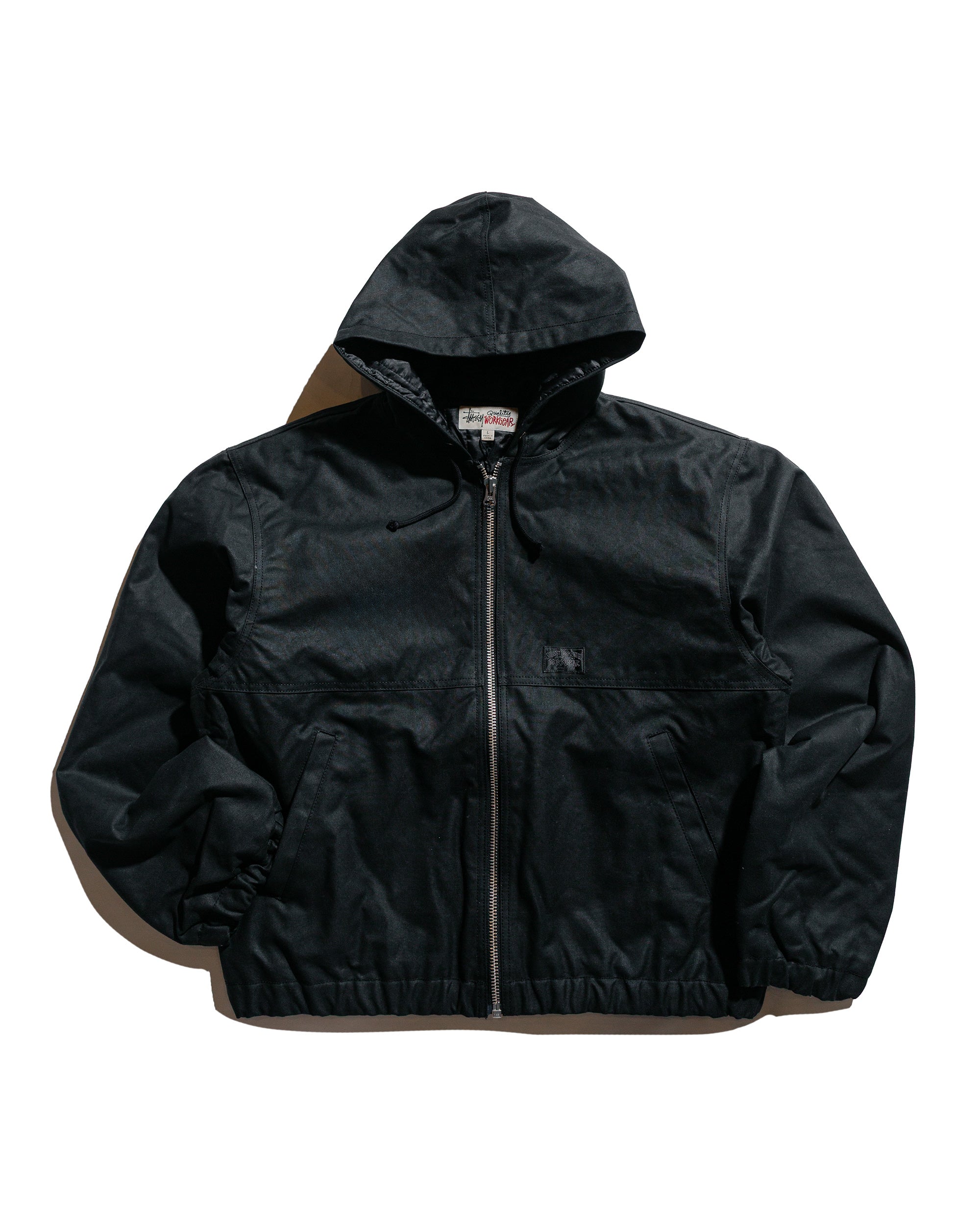 Stüssy Work Jacket Waxed Cotton Black