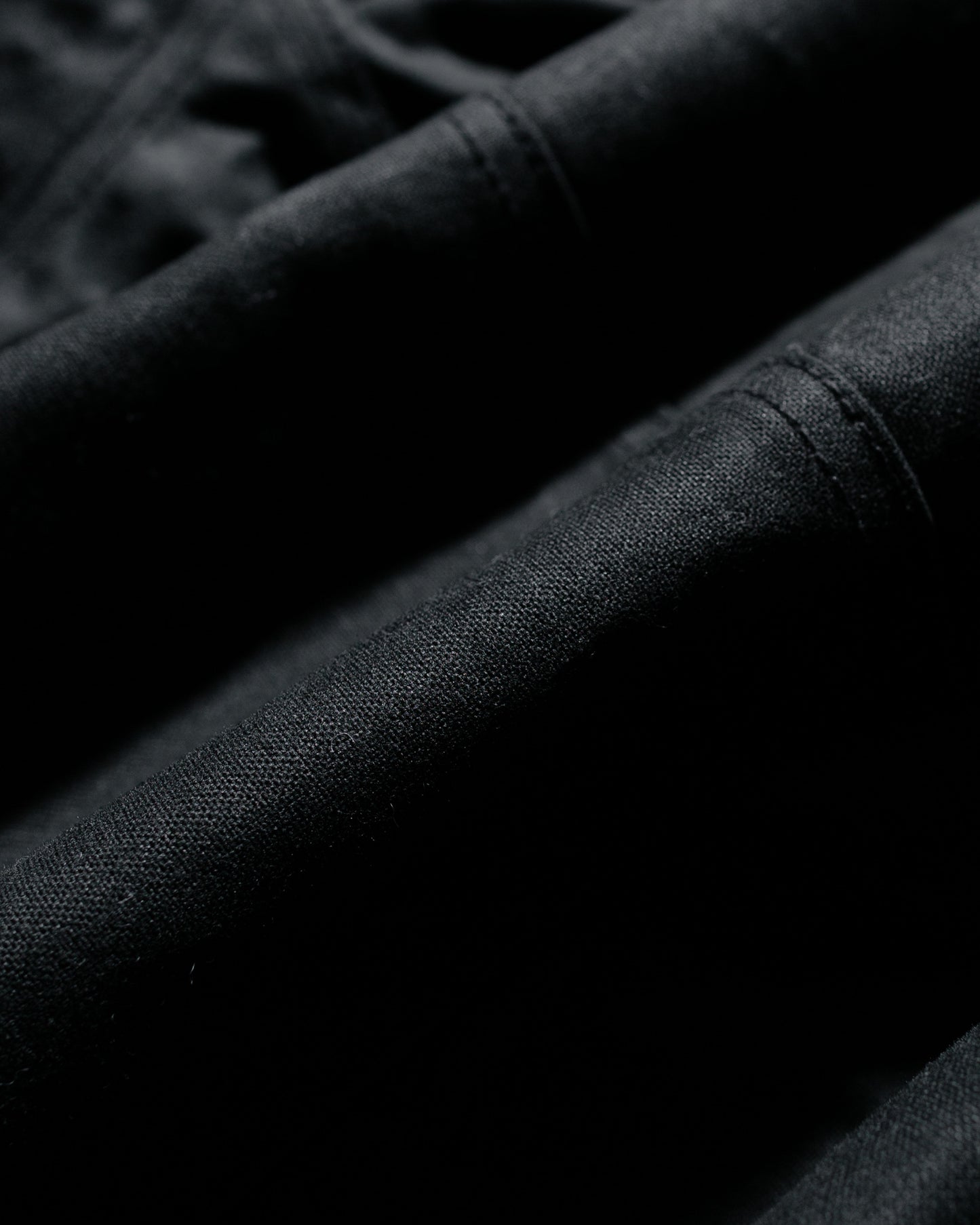 Stüssy Work Jacket Waxed Cotton Black