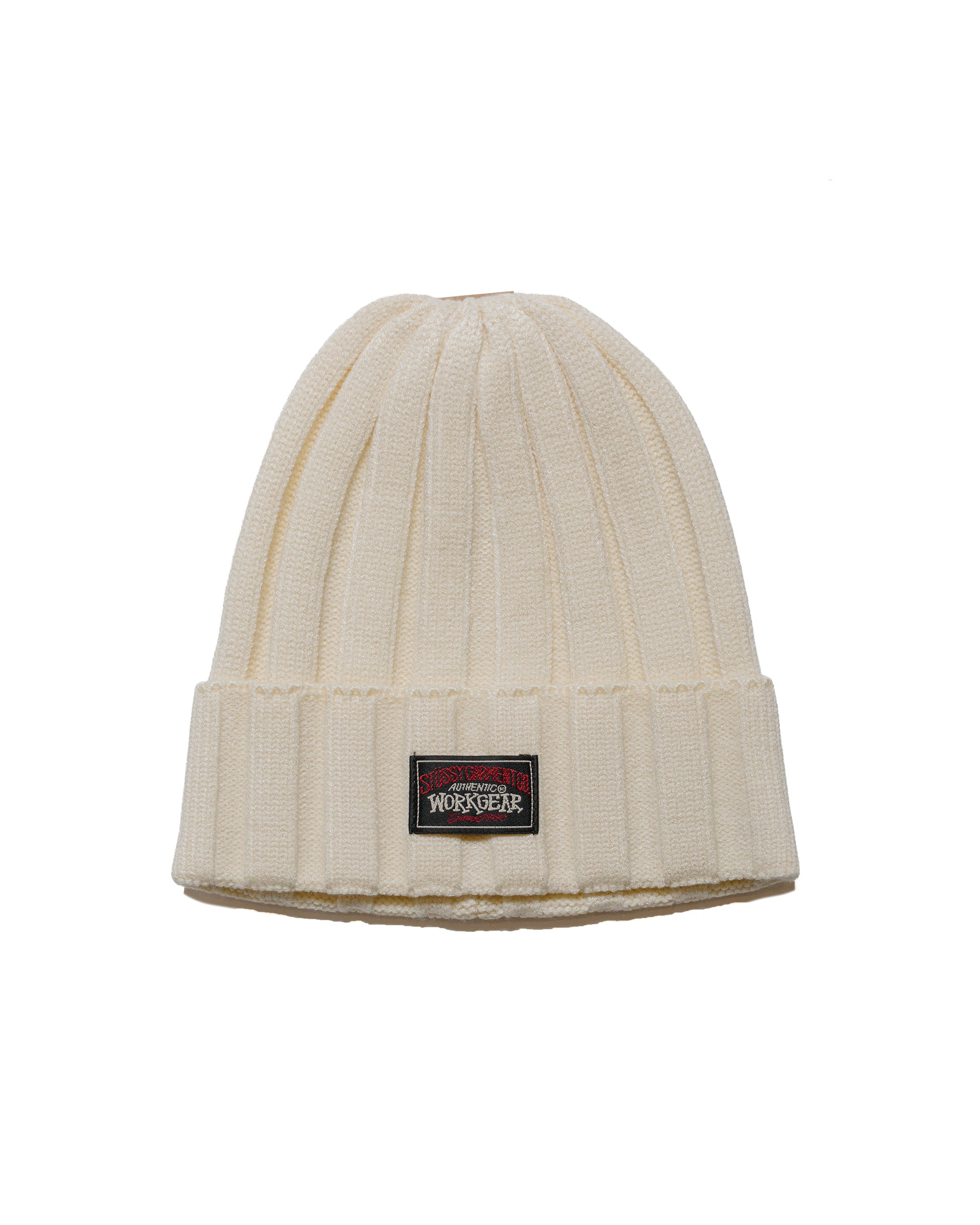 Stussy workgear ビーニー アイボリー Stüssy WORKGEAR ニット帽