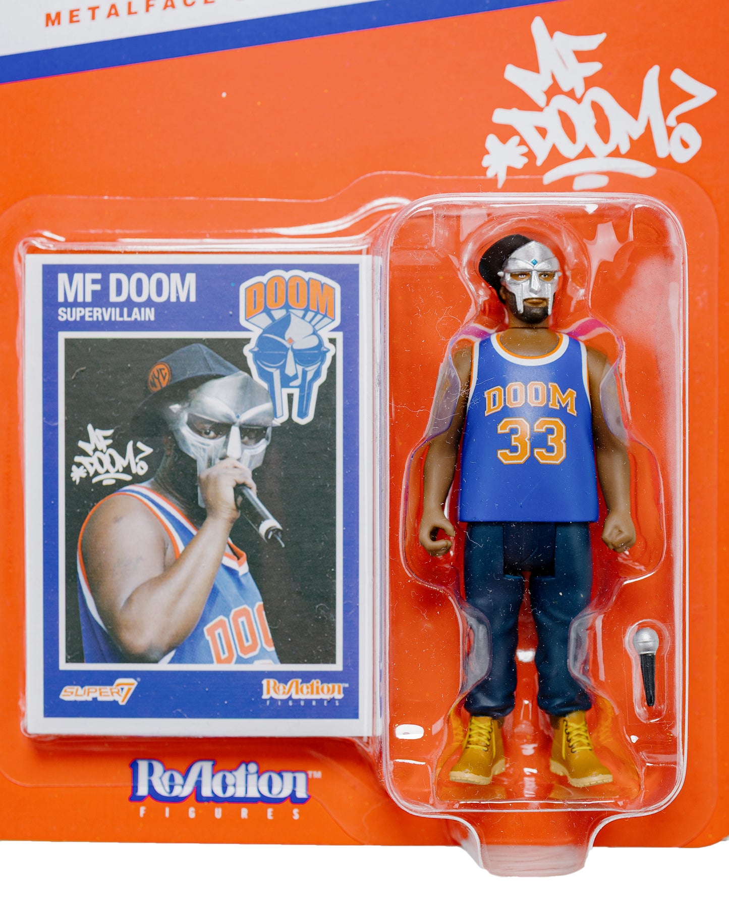 Super7 MF DOOM ReAction Wave 3 NYC w/ Trading Card