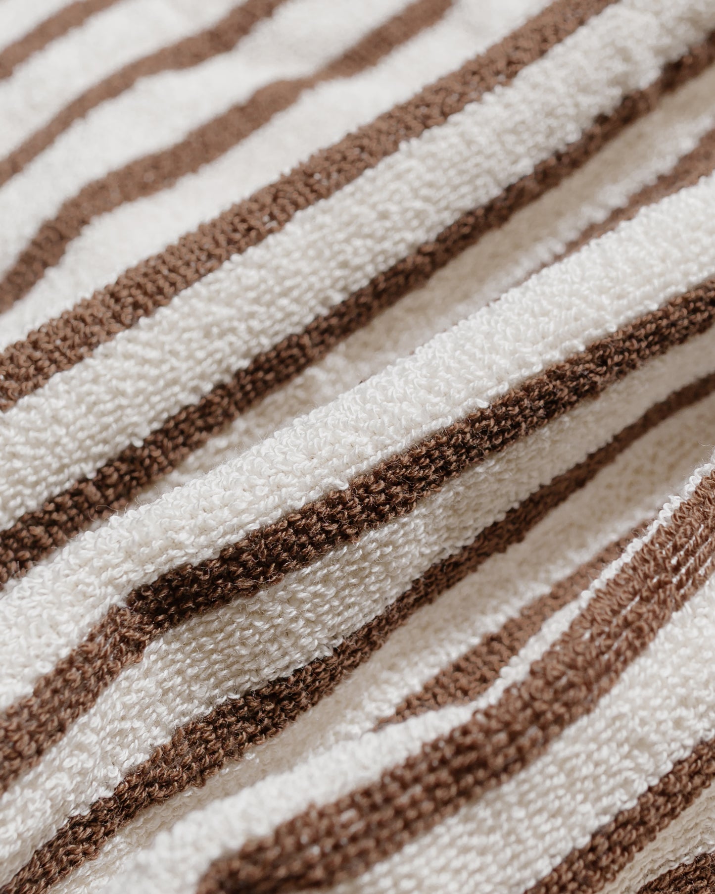 Tekla Terry Classic Bathrobe Kodiak Stripes