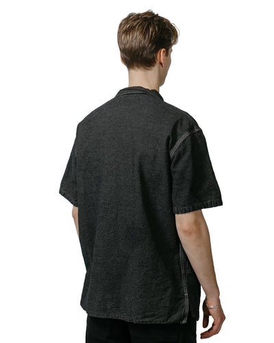 Tender Type 416 Short Sleeve Three Pocket Square Tail Shirt Indigo Cotton  Twill Logwood