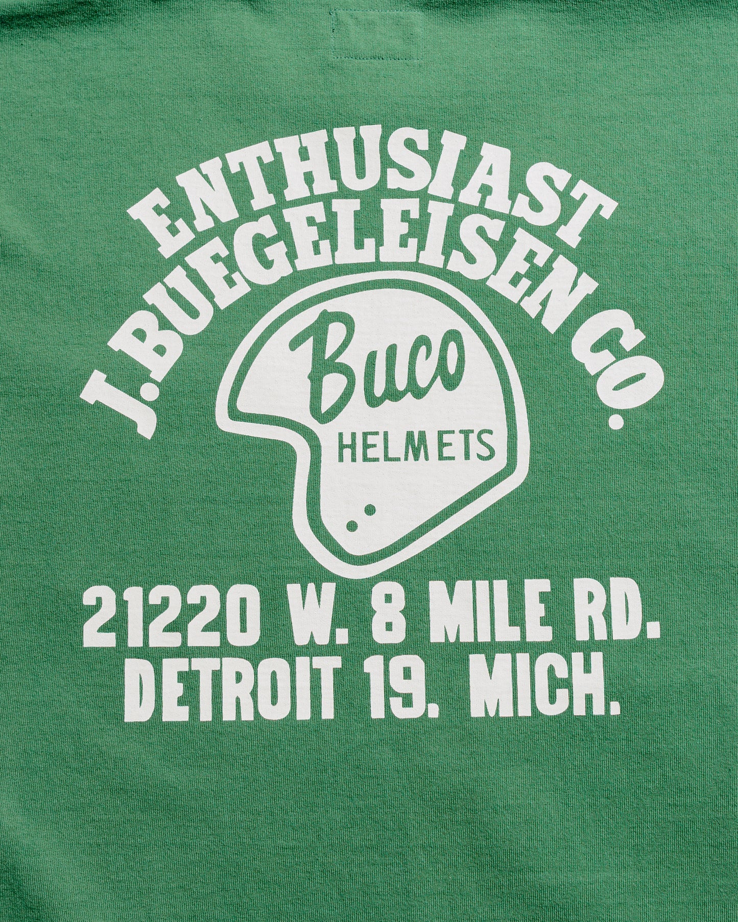 The Real McCoy's BC25005 Buco Tee Enthusiast Green