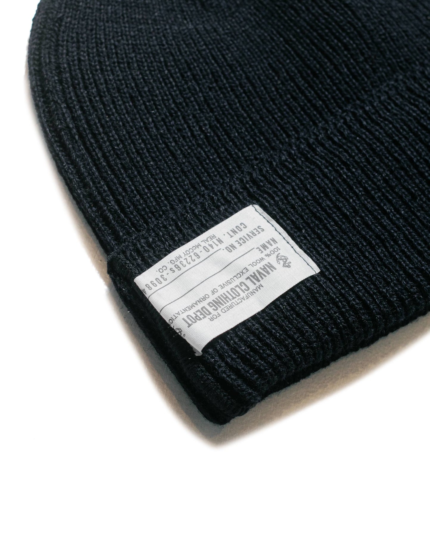 The Real McCoy's MA14102 U.S. Navy Watch Cap Navy fabric