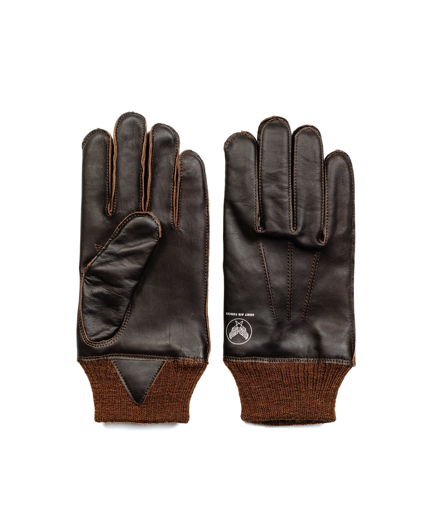 The Real McCoy's MA22103 A-10 Gloves, Flying Winter Seal Brown