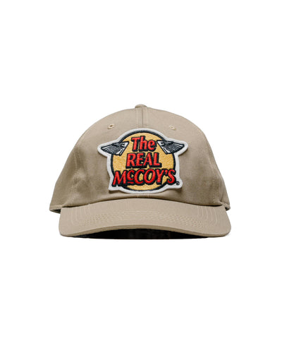 The Real McCoy's MA23001 The Real McCoy's Logo Baseball Cap Khaki