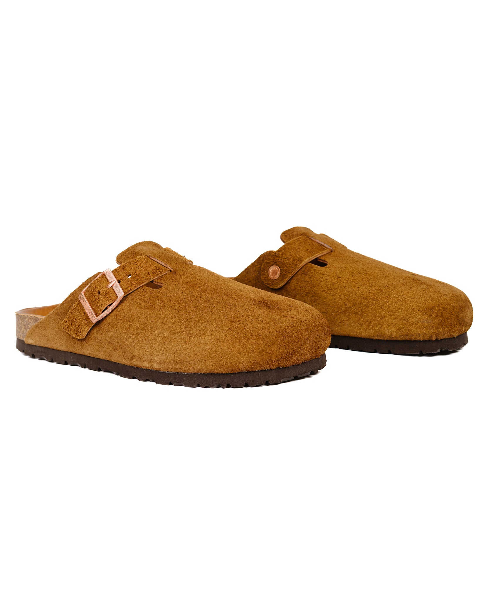The Real McCoy's MA23012 Leather Foot-Support Clogs Raw Sienna
