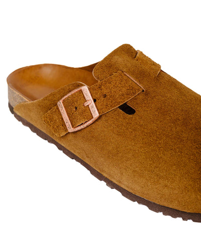 The Real McCoy's MA23012 Leather Foot-Support Clogs Raw Sienna