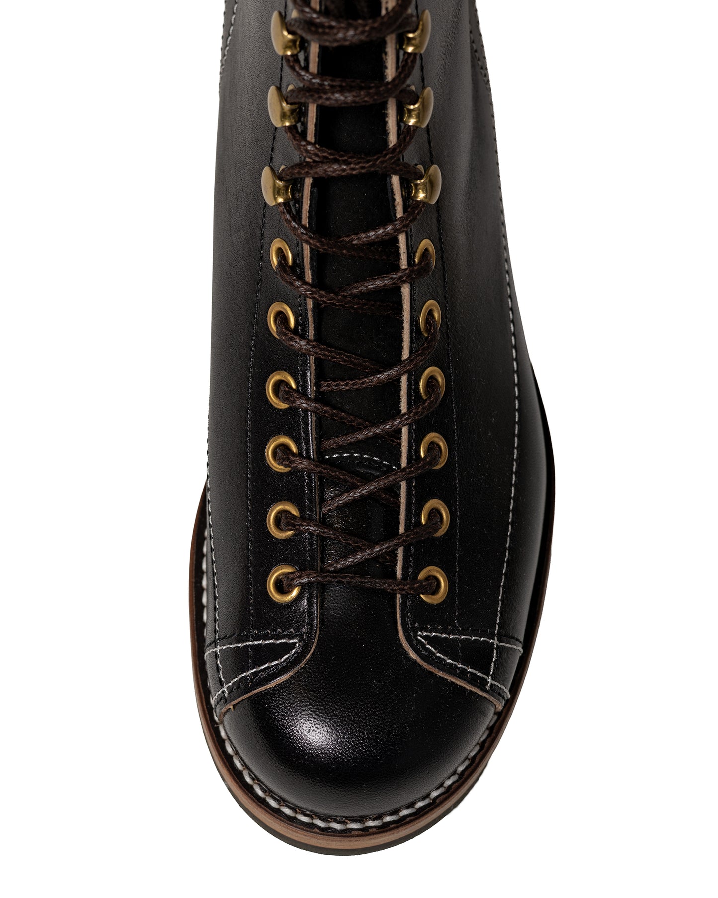 The Real McCoy's MA24008 Ten Mile Work Boots / Horsehide Buttock Black