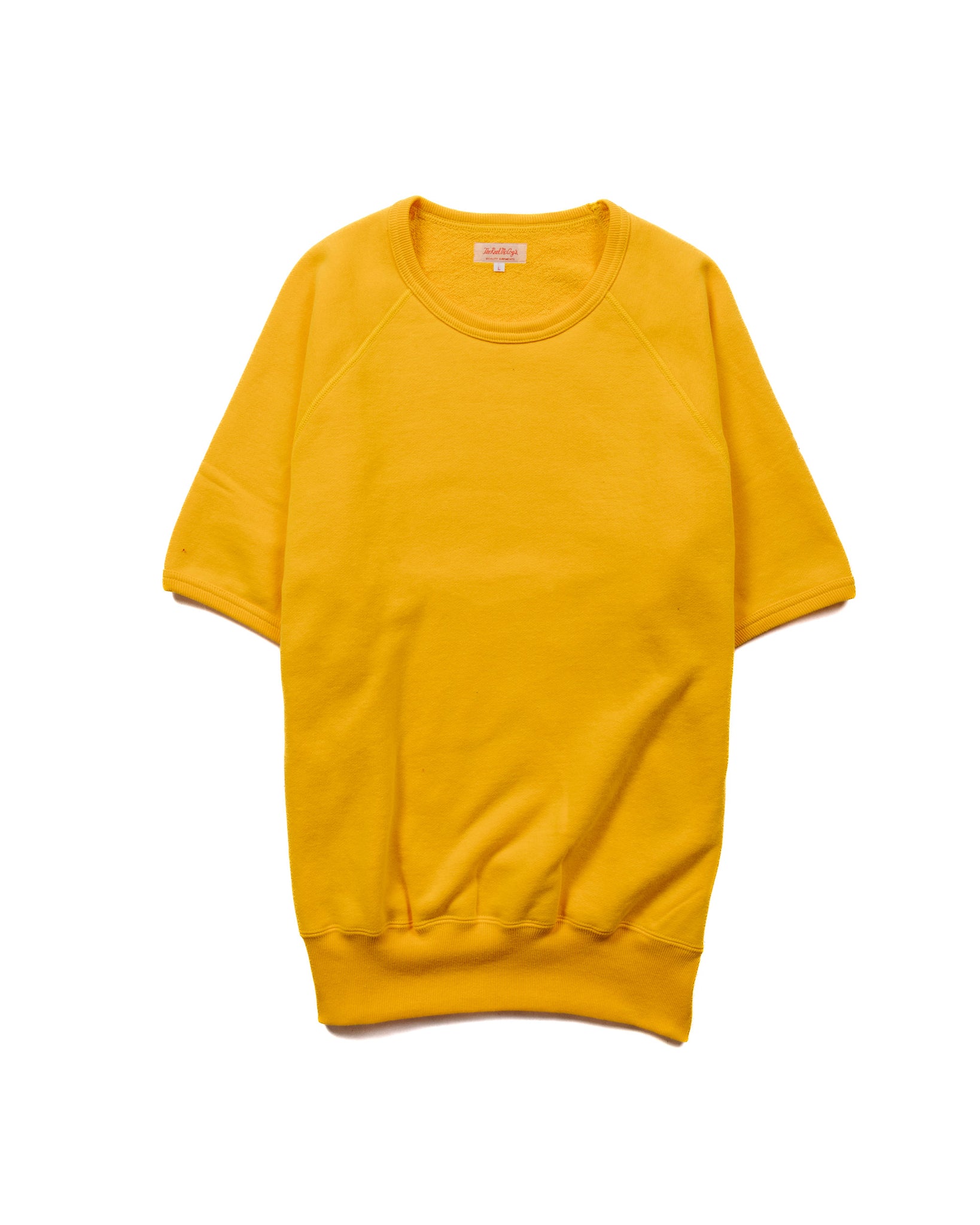 The Real McCoy’s MC20005 9oz. Loopwheel S/S Sweatshirt Yellow