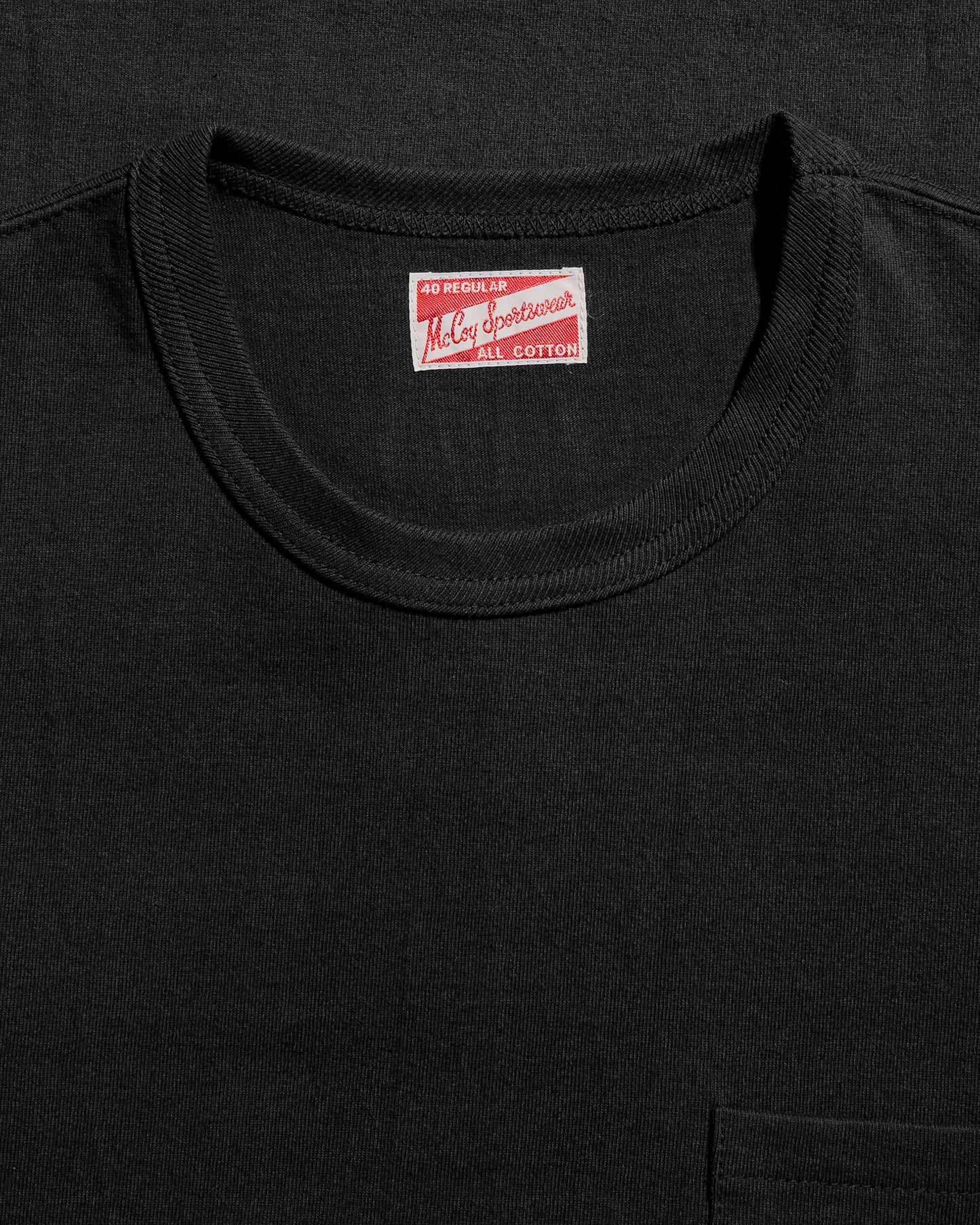 The Real McCoy's MC22006 Pocket Tee Black