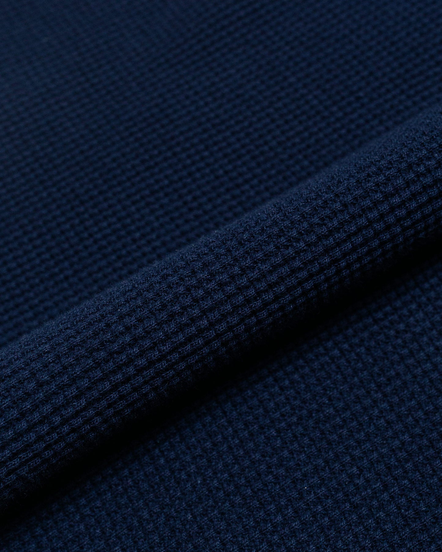 The Real McCoy's MC24018 Waffle Thermal Shirt SS Navy fabric