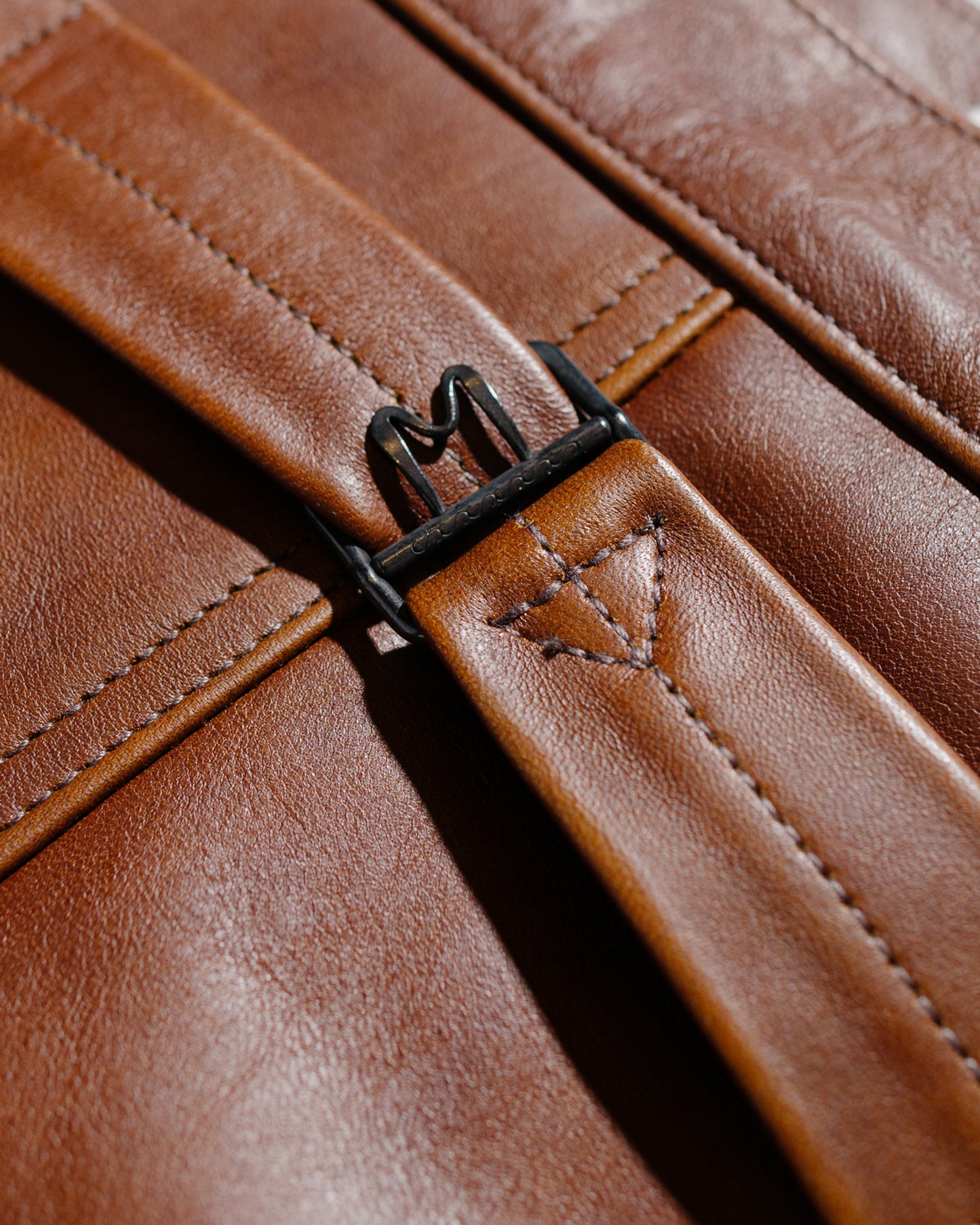 The Real McCoy's MJ23013 Type I Leather Jacket Brown