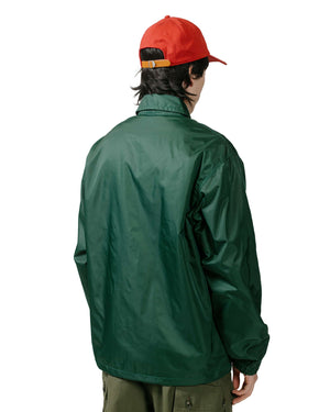 The Real McCoy's MJ24010 Nylon Cotton Lined Coach Jacket Forest model back