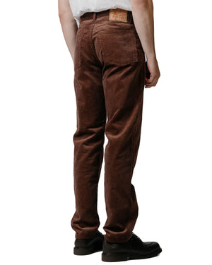 The Real McCoy's MP22107 Corduroy Trousers Lot.906 Brown Model Back