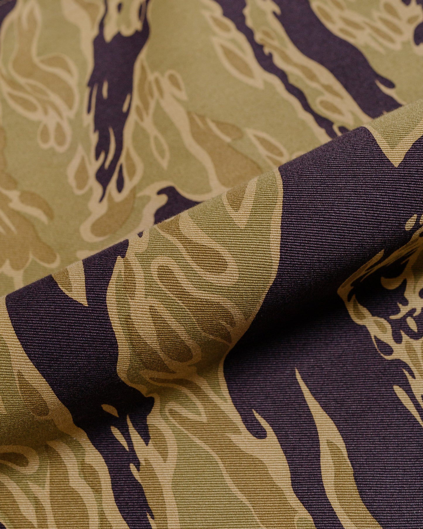 The Real McCoy's MP24001 Tiger Camouflage Trousers Advisor Khaki fabric