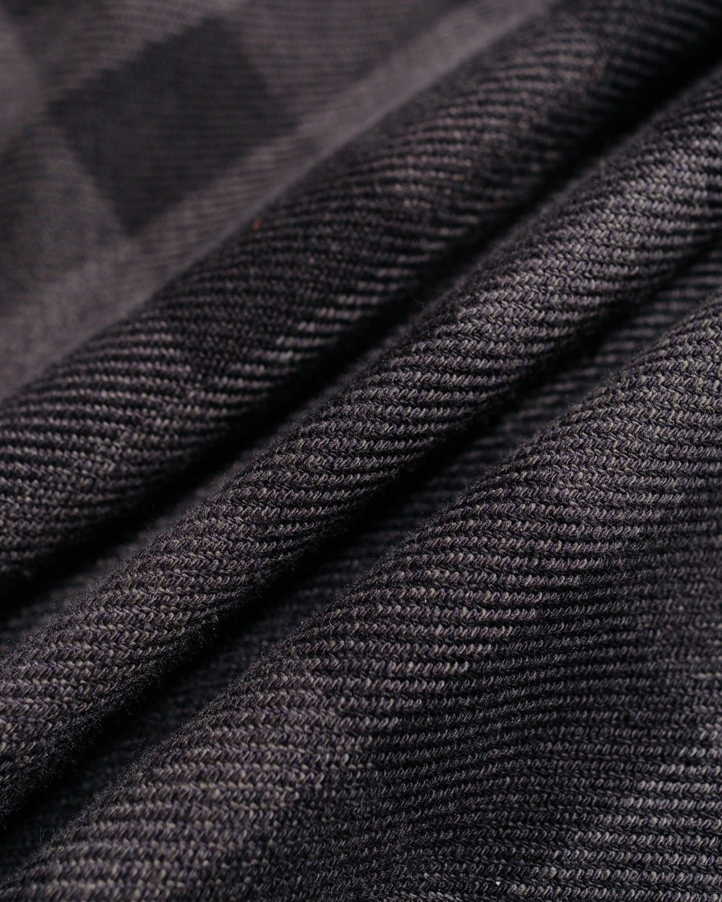 The Real McCoy's MS24102 8HU Twisted-Yarn Buffalo Check Flannel Shirt BlackCharcoal