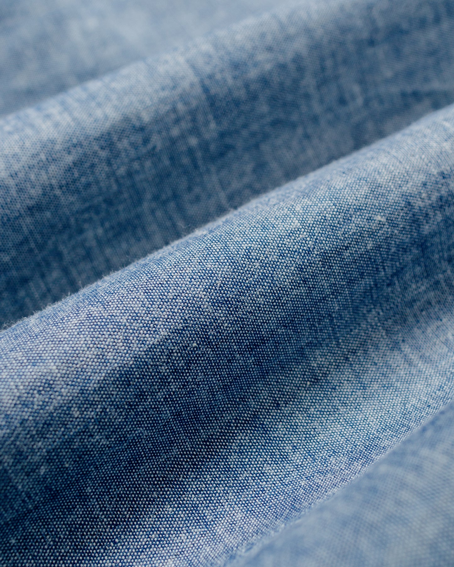 The Real McCoy's MS25104 8HU Chambray Serviceman Work Shirt Light Blue