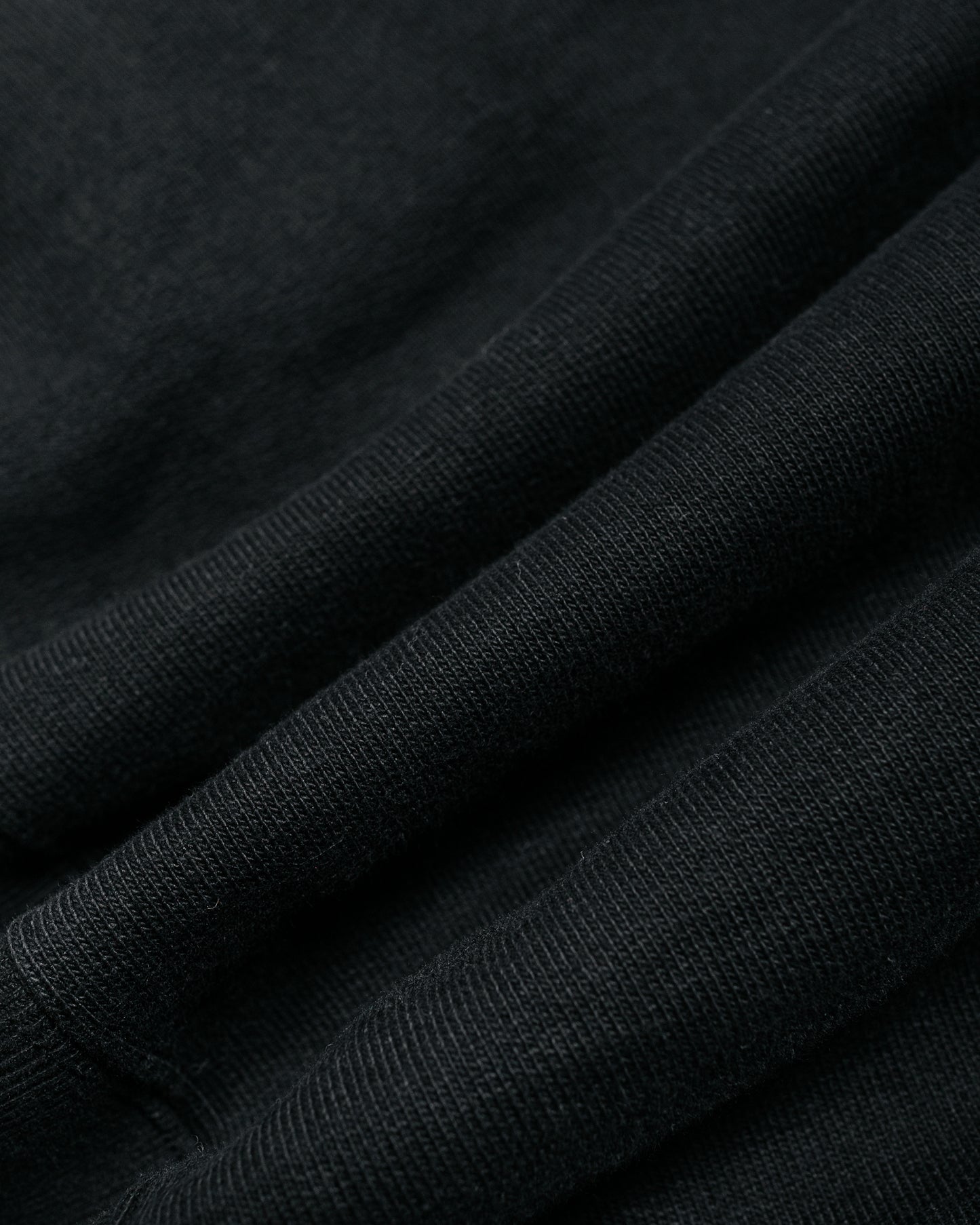 The Real McCoy's MC20114 Heavyweight Crewneck Sweatshirt Black fabric