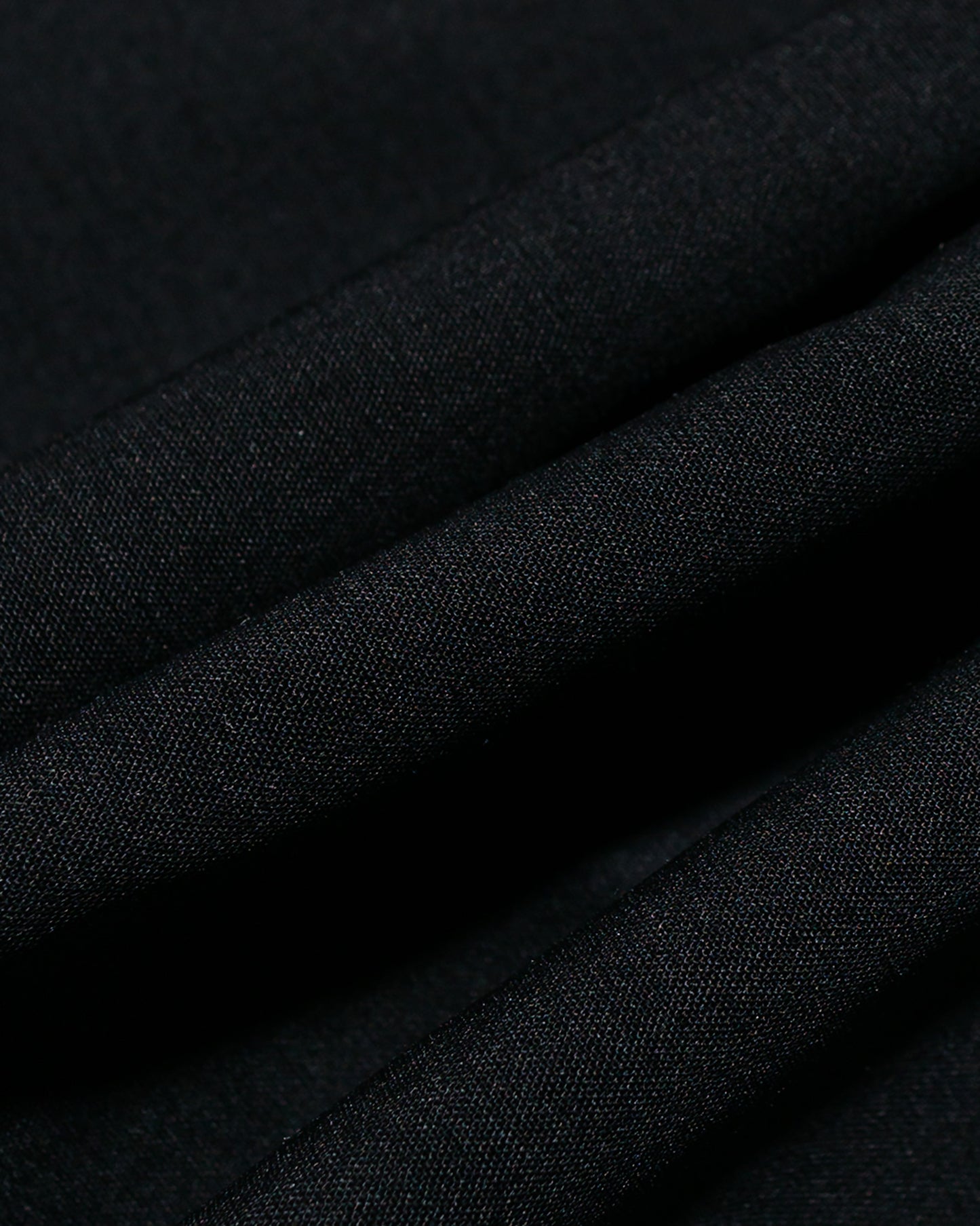 Wanze Layered Button Up Shirt Wool Voile Black